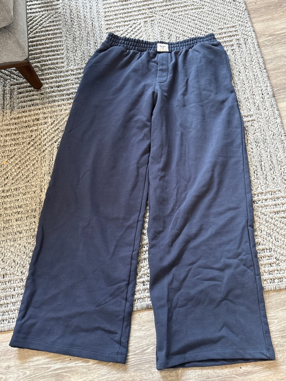 NWT Women's High-Rise Boxer Sweatpants - Parke x Target Navy
Blue